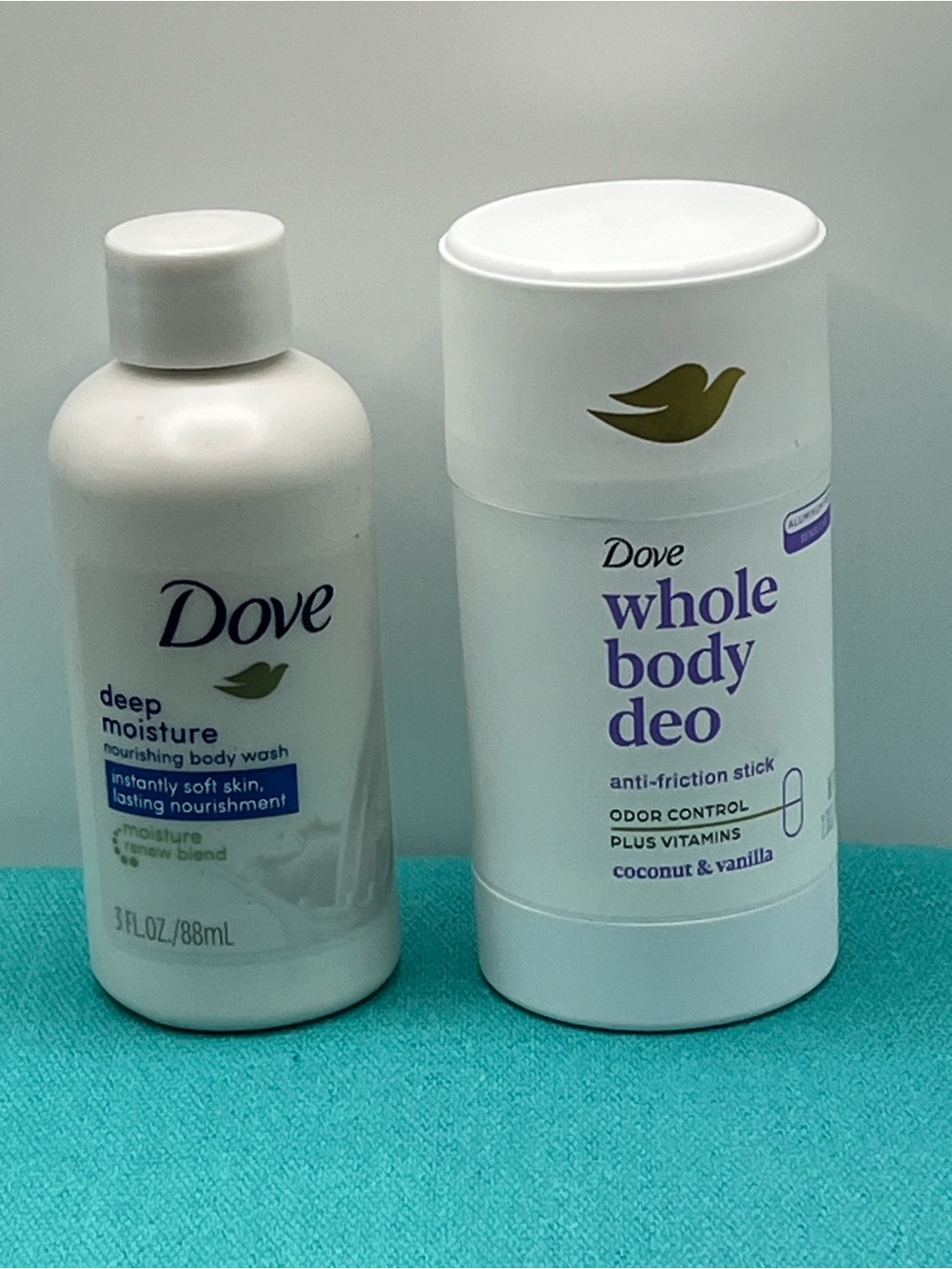 Dove Whole Body Deo & Deep Moisture Body Wash — White (Coconut & Vanilla)